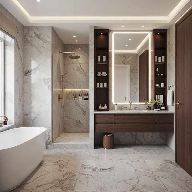 Modern Ensuite Bathroom Interior Design Ideas