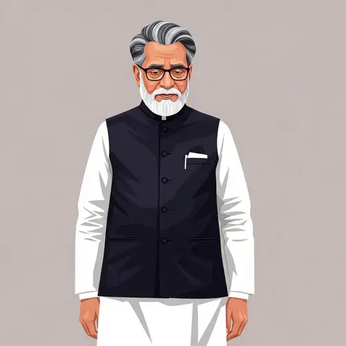 Generic Male Politician from India - Illustration