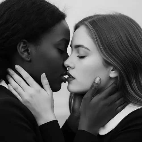 Inclusive & Diverse Moment: Affectionate Kiss of Beauty & Diversity