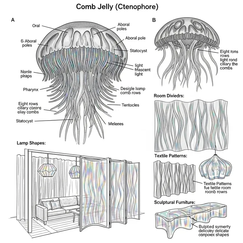Comb Jelly Diagram: Interior Design Concepts