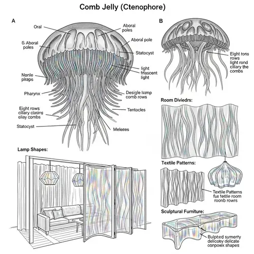 Comb Jelly Diagram for Interior Design Inspiration