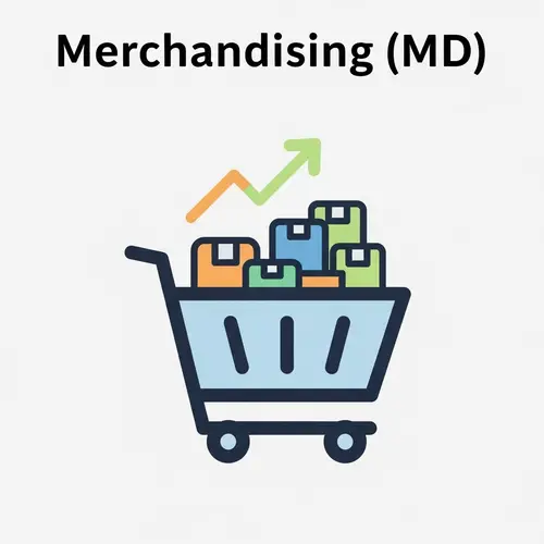 Merchandising (MD) System Vector Icon - Clean and Simple Design