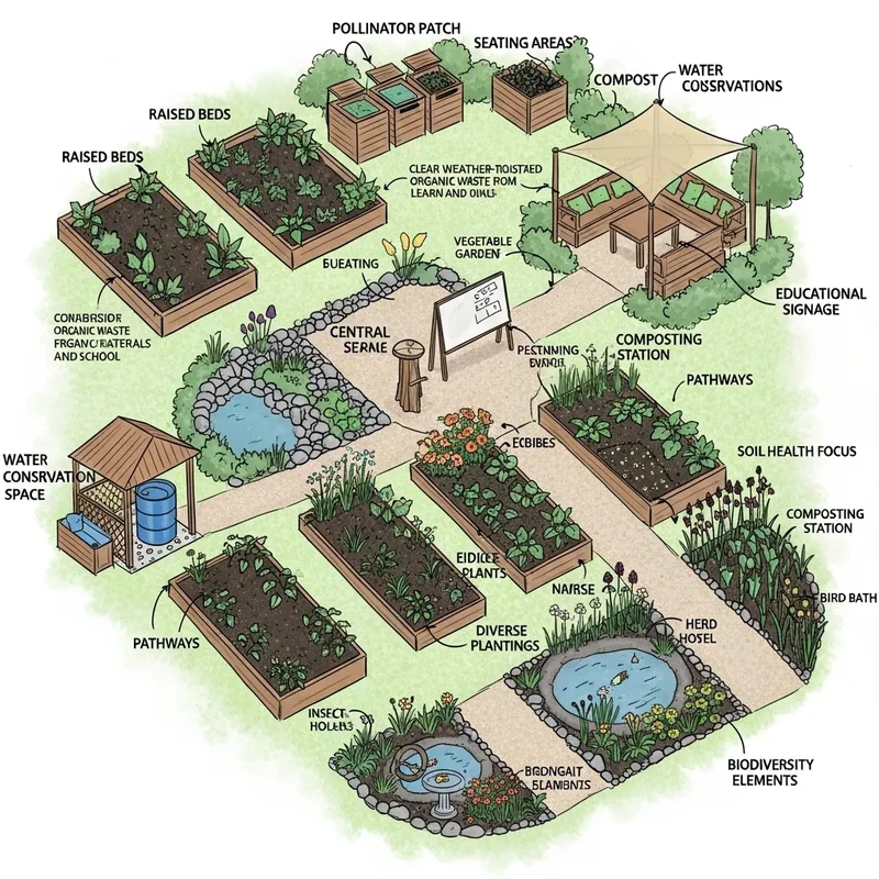 Dream School Garden: Sustainable & Educational Design