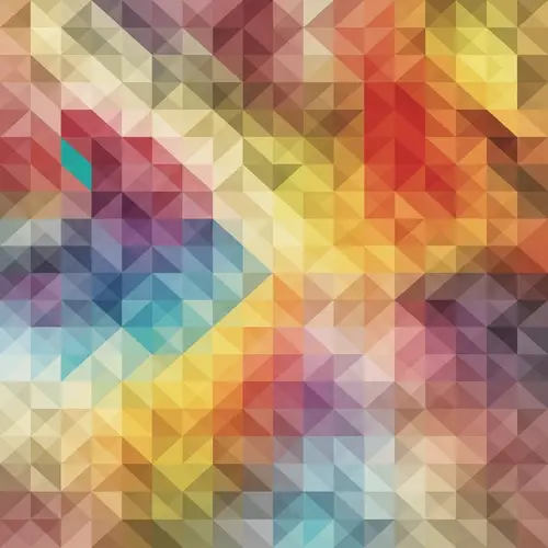 Colorful Triangle Tessellation | Geometric Mosaic Design