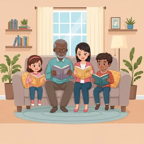 Sharing Reading Time with Family - Quality Moments