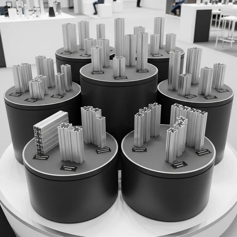 Aluminum Extrusion Samples Display Stand Aluminum Extrusion Samples Display Stand