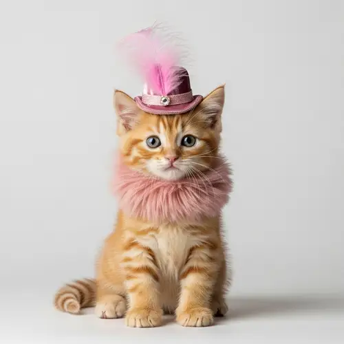 Stylish Cute Kitty: A Fashionable Feline