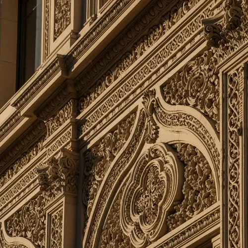 Intricate Stucco Material in French Baroque Architecture