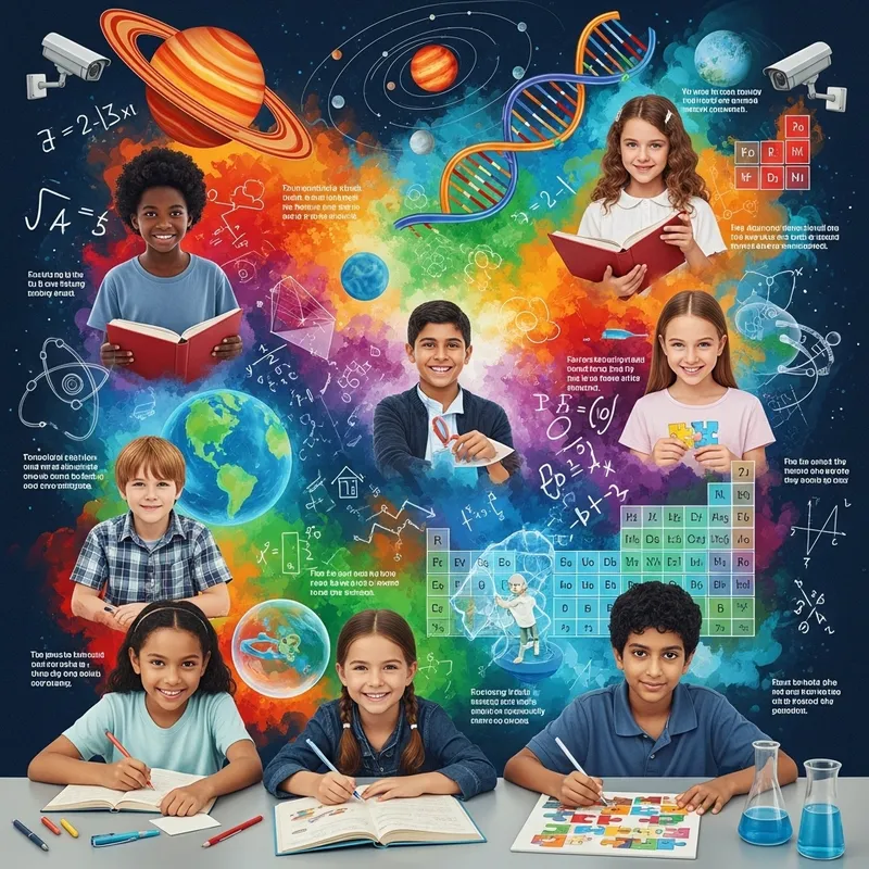 Vibrant School Mural with Educational Themes Vibrant School Mural with Educational Themes