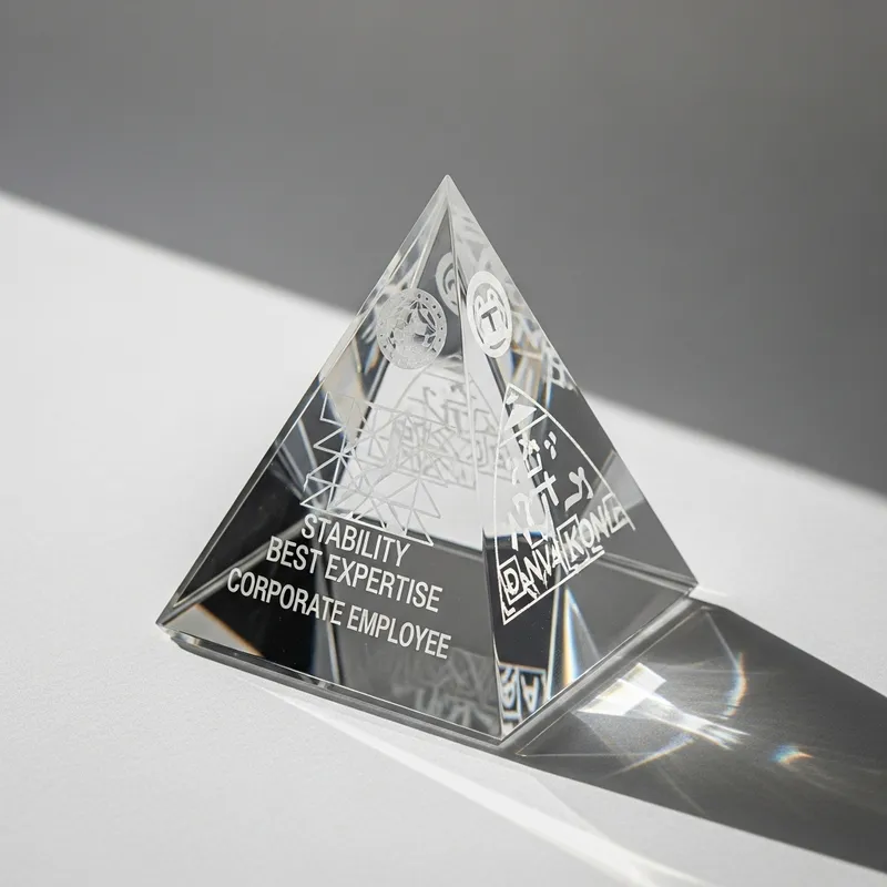 Acrylic Corporate Employee Award - Stability, Expertise, Individuality