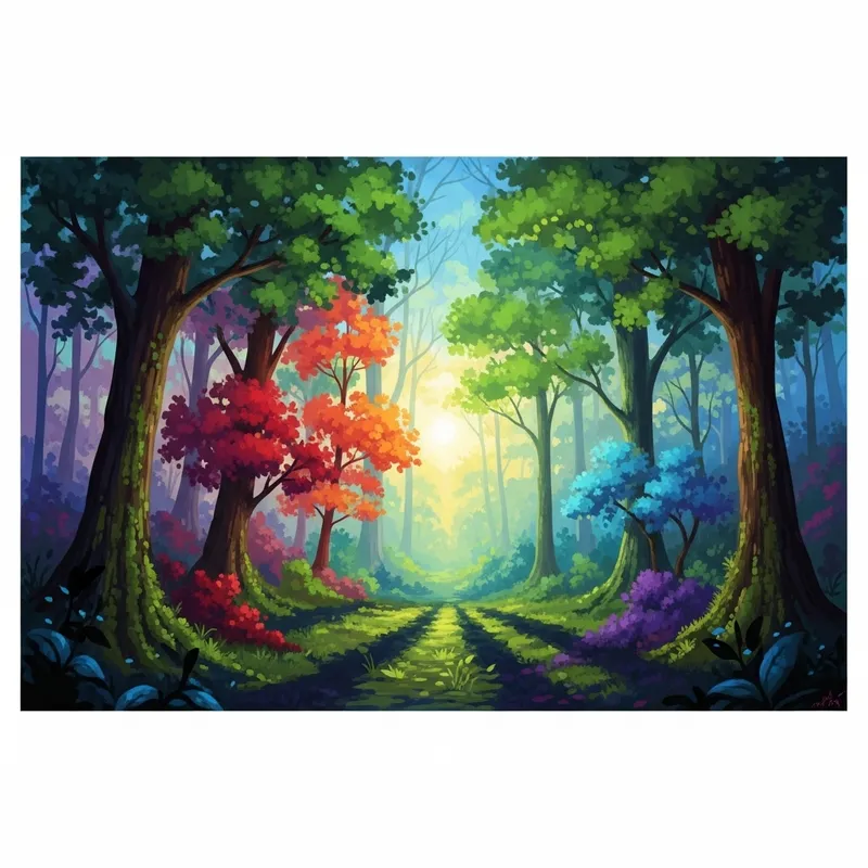 Enchanting Mystical Forest | Vibrant Colors & Enchantment Enchanting Mystical Forest | Vibrant Colors & Enchantment
