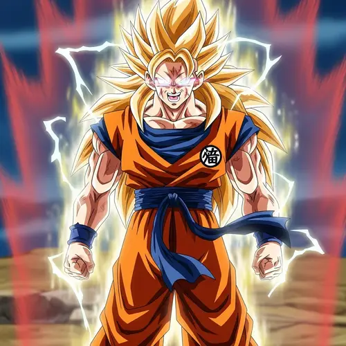 Goku Super Sayajin 3 Full Body | Muscled Character with Spiky Hair