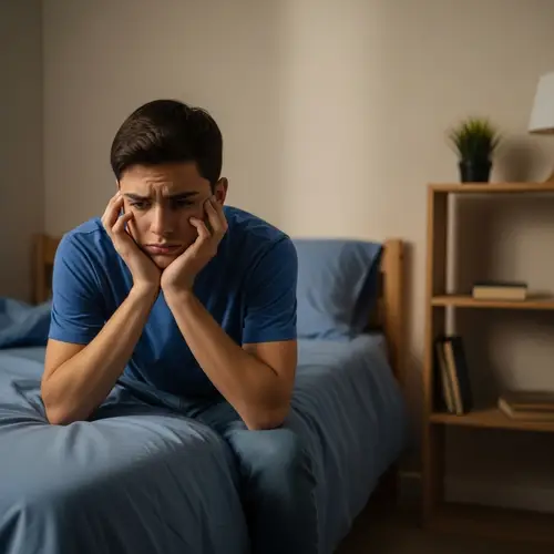 Teenage Boy Deep in Thought About Recent Actions