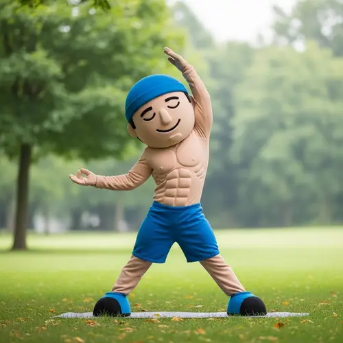 Mindful Fitness Mascot: Health & Wellness Icon
