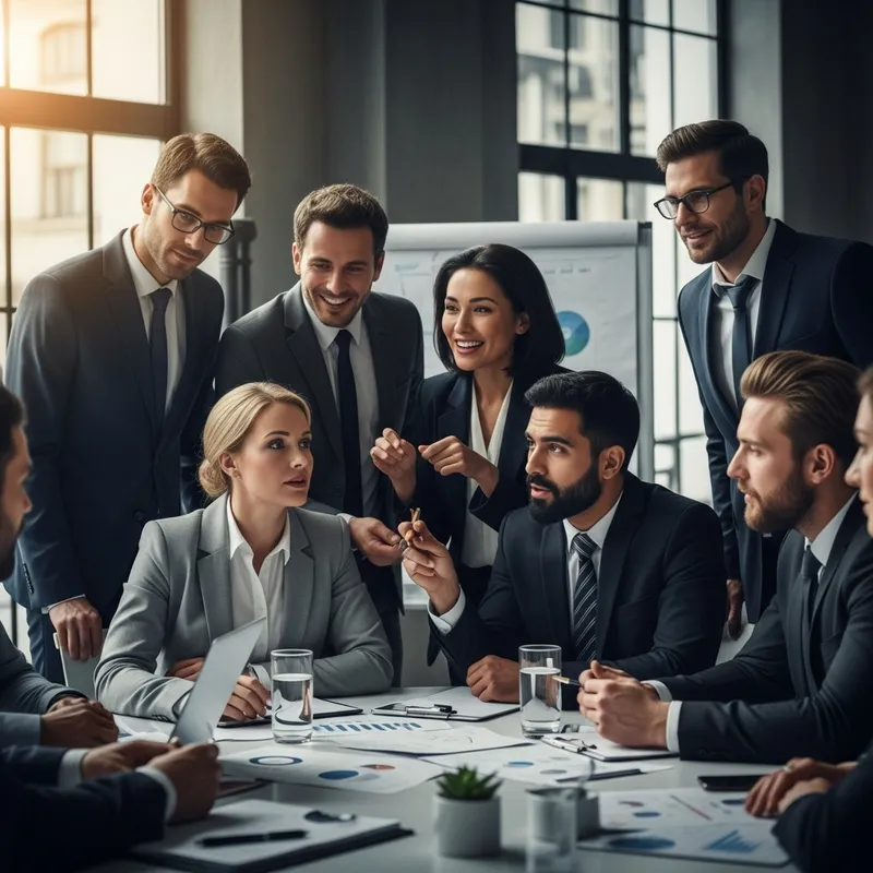 Dramatic Business Executives Meeting | Energized Brainstorming Session