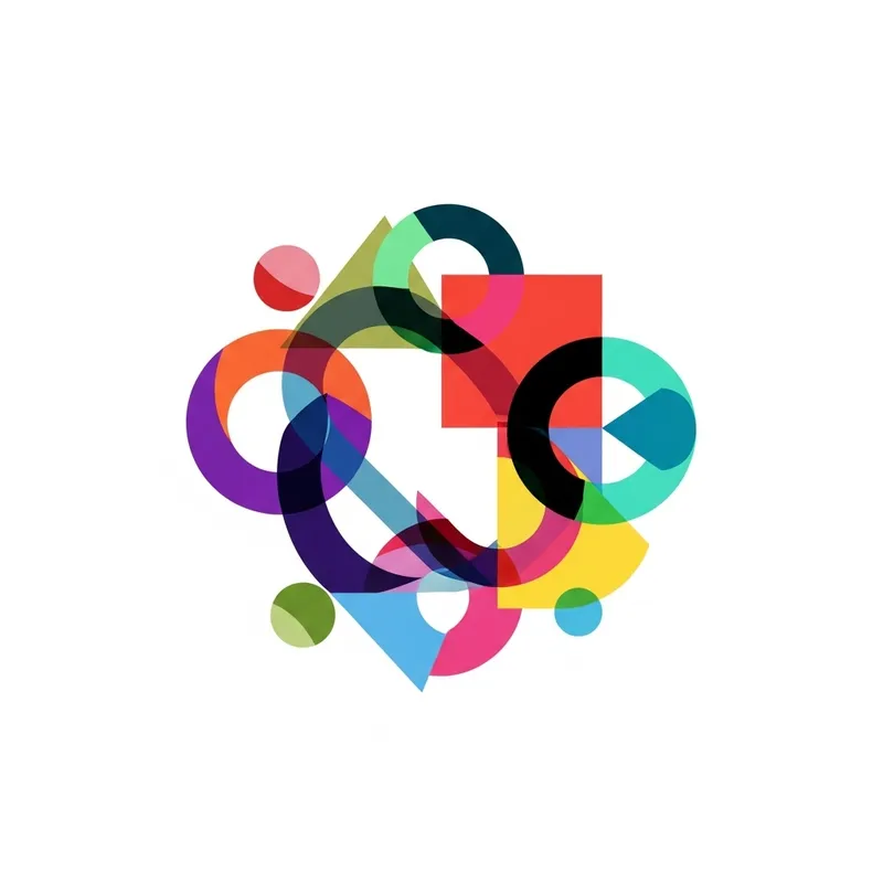 Unique Vibrant Geometric Icon Design