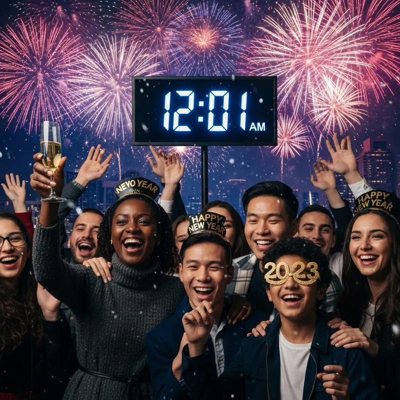 Exciting New Year Fireworks Celebration Exciting New Year Fireworks Celebration