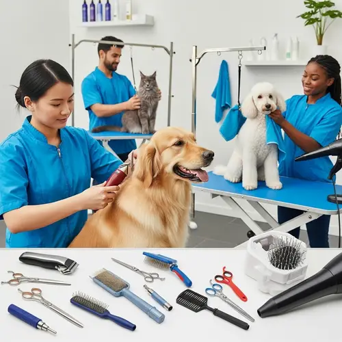 Professional Pet Grooming Services: Golden Retriever & Maine Coon Cat