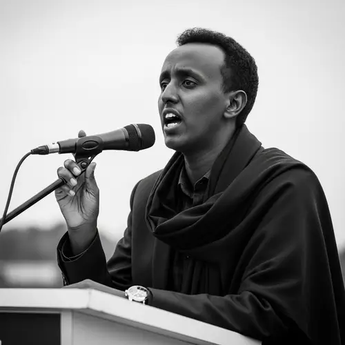 Passionate Speech by Somali Politician | Documentary-Style Photojournalism