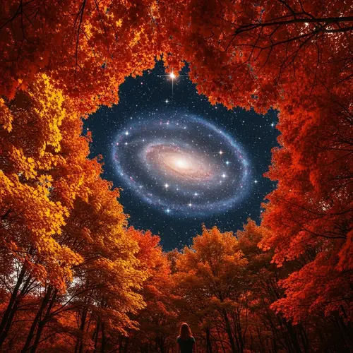 Maple Leaf Forest: Surrealistic Universe Views