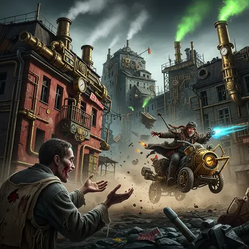 Post-Apocalyptic Soviet-Era Steampunk Scenario