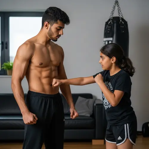 Muscular Man Gets Punched by Girl | Action Scene