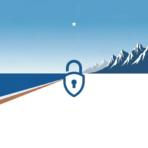 Minimalist Security in Chile: Symbolic Image Featuring Safety Elements