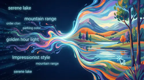 Transforming Words into Beautiful Digital Landscapes