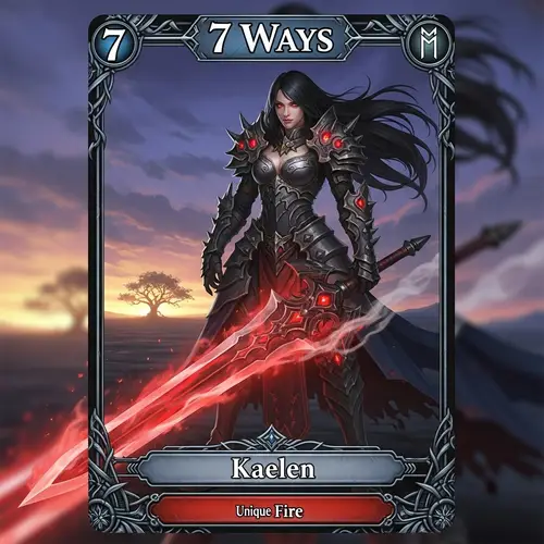 7 Ways Game Card Inspired by Genshin Impact