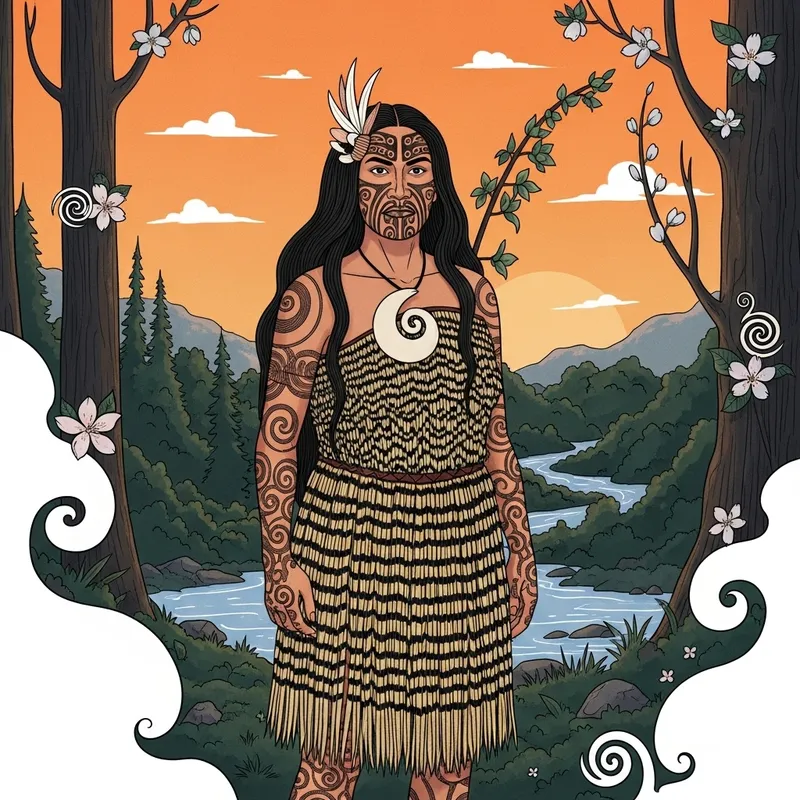 Hine Te Iwaiwa: Maori Feminine Power & Fertility Symbol