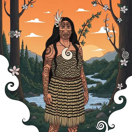 Hine Te Iwaiwa - Maori Feminine Power & Fertility Art