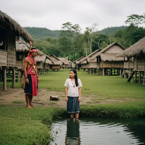 Serene Village in the Philippines | Indigenous Man and Native Lady