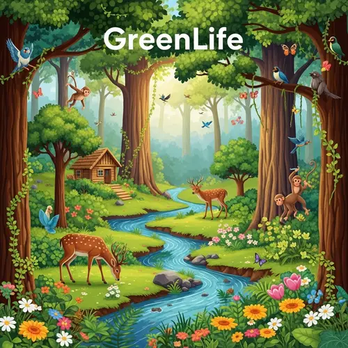 Celebrating GreenLife: Idyllic Forest Scene
