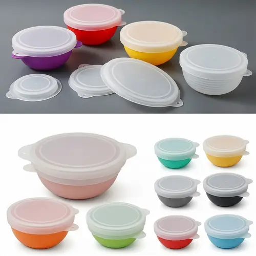 Flexible Silicone Lids for Airtight Sealing | Variety of Colors & Sizes