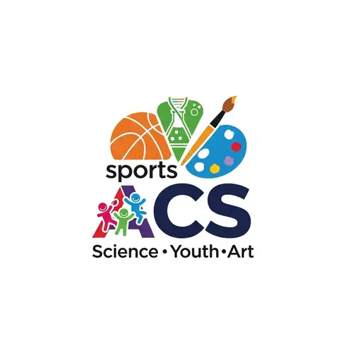 ACS Logo for Sports, Science, Art, Youth & Basketball