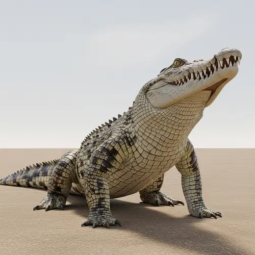 Photorealistic Crocodile Illustration - Stunning Artwork