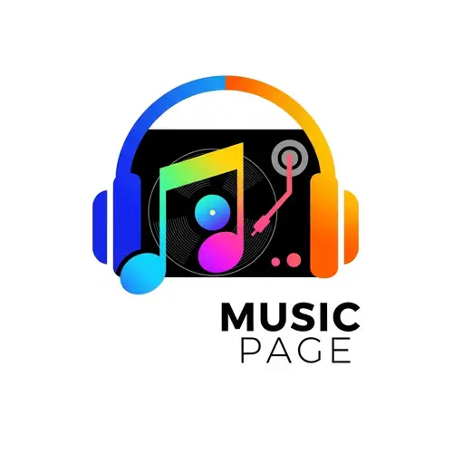 Modern Music Logo Design | Contemporary Music Page Logo