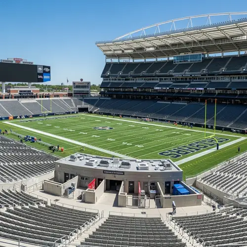 Architecturally Modern Football Stadium