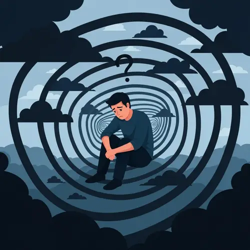 Man's Inner World in Depression: Overwhelming Emotions & Isolation
