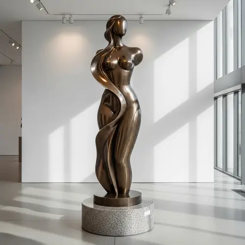 Artistic Sculpture Embodying the Female Form