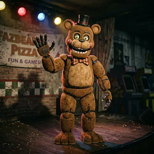 Friendly Bear Animatronic Inspired by FNAF Style