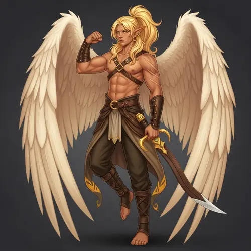 Classically Beautiful Illyrian Male | Powerful and Elegant Warrior