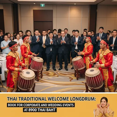 Thai Traditional Welcome Longdrum Ceremony: Book for Corporate & Wedding Events