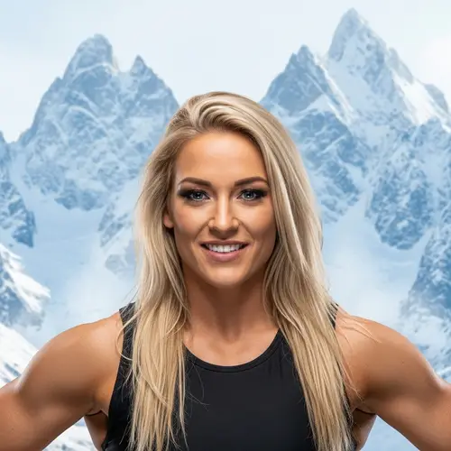 Smiling Blonde Wrestler in 4K High-Definition - Charlotte Flair