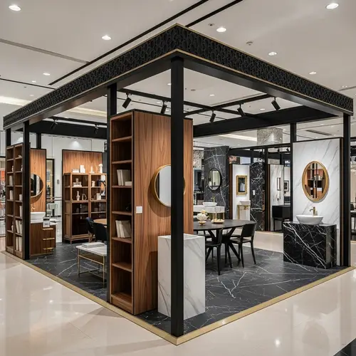 Luxury Pop-Up Store: Modern Sophistication & Style