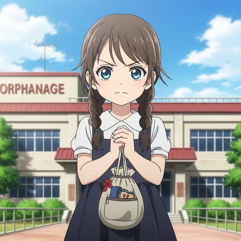 Adopted Girl from Orphanage | Heartwarming Anime Illustration Adopted Girl from Orphanage | Heartwarming Anime Illustration