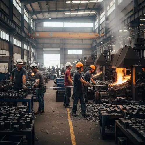 Filipino Foundry: Dedicated Workers Crafting Metal Products