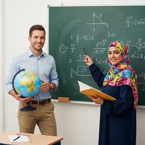 Diverse Classroom with Enthusiastic Teachers | Educational Setting