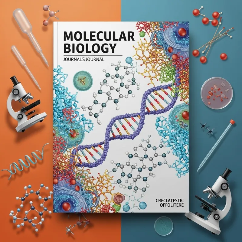 Elaborate Molecular Biology Journal Cover | Scientific Visualization