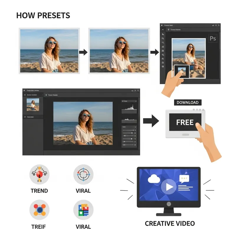 Lightroom Editing Tutorial: Free Preset Download & Video Creation